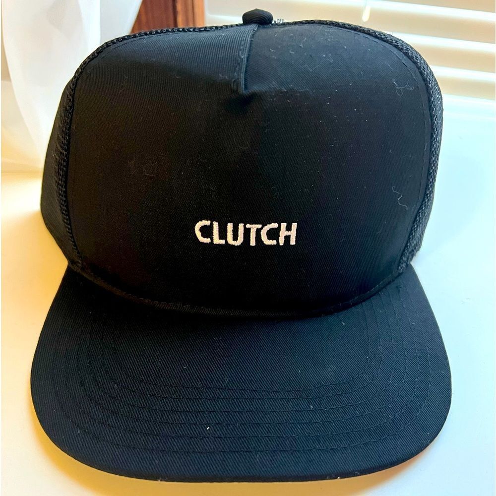 Clutch Black Baseball Hat Adjustable